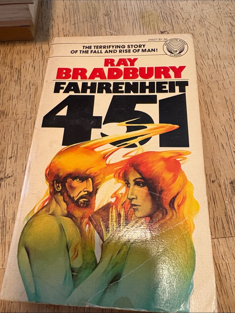 Fahrenheit 451 Art Print - Orange, Yellow, Black
